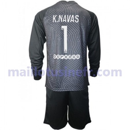 Maillot de Foot Paris Saint-Germain Keylor Navas 1 Extérieur Gardien 2020-21 Manches Longues - Enfant